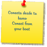 Conecta desde tu barco Conect from  your boat