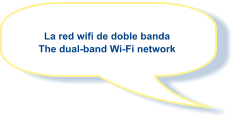 La red wifi de doble banda The dual-band Wi-Fi network
